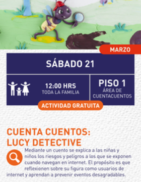 Cartel de Cuenta cuentos: Lucy Detective