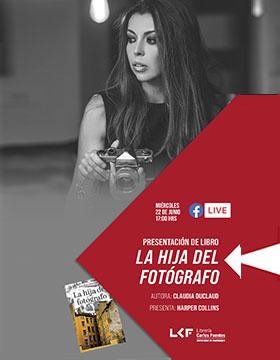 Presentación de libro.  Título: La hija del fotógrafo.