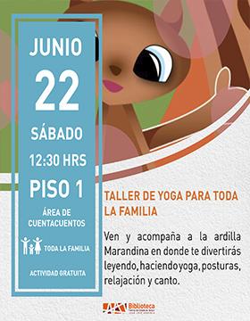 Taller de yoga para toda la familia