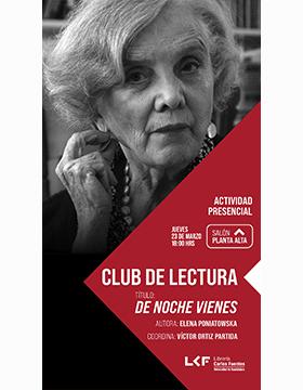 Club de Lectura.  Título: De noche vienes