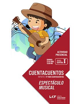 Grafico del Cuentacuentos.  Espectáculo musical.