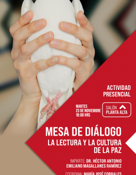 Mesa de diálogo: La Lectura y la Cultura de Paz