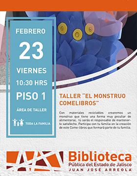 Cartel del Taller: “El monstruo comelibros”