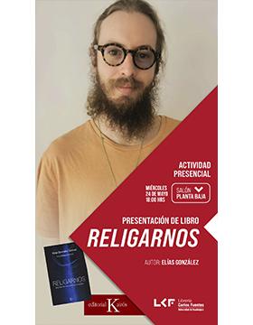 Grafico de la Presentación de libro. Título: Religarnos.