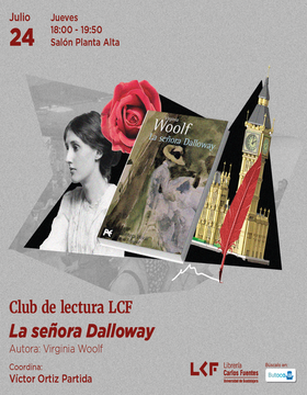 Cartel del Club de Lectura: La señora Dalloway.
