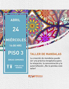 Cartel del Taller de mandalas