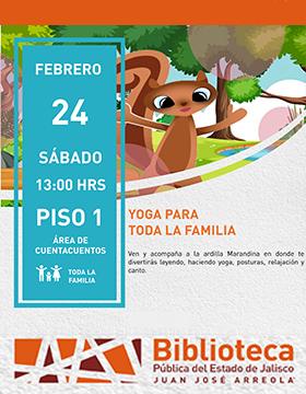 Cartel de Yoga para toda la familia