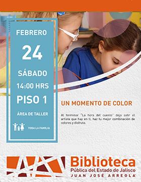 Cartel de Un momento de color
