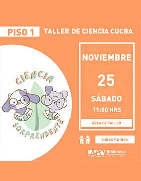 Cartel del Taller de ciencia CUCBA