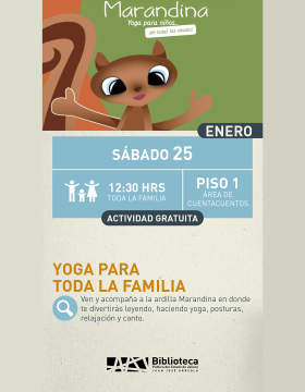 Cartel de Yoga para toda la familia