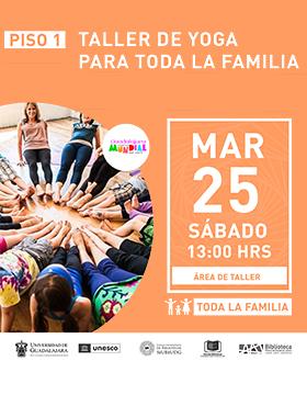 Taller de yoga para toda la familia.