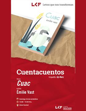 Cartel del Cuentacuentos. Título: Cuac