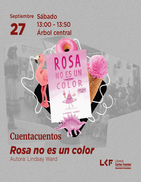 Cartel de Cuentacuentos: Rosa no es un color