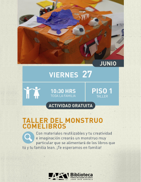Cartel de Taller del monstruo comelibros