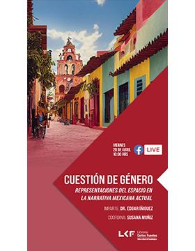 Grafico de Cuestión de género. Título: Representaciones del espacio en la narrativa mexicana actual.