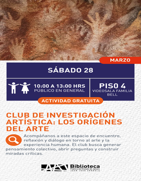 Cartel de Club de investigación artística: los orígenes del arte