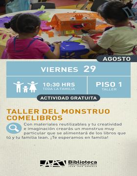 Cartel del Taller del monstruo comelibros