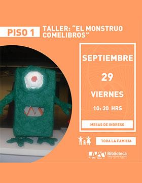 Cartel del Taller: “El monstruo comelibros”