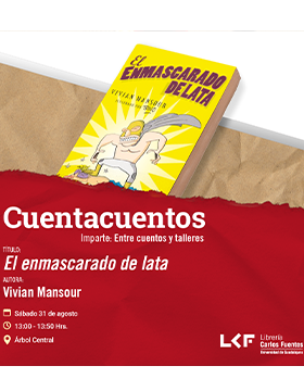 Cartel del Cuentacuentos. Título: El enmascarado de lata