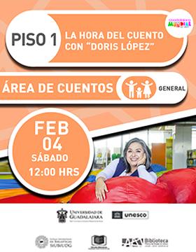 La hora del cuento con “Doris López”.
