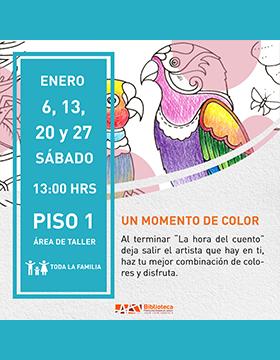 Cartel de Un momento de color