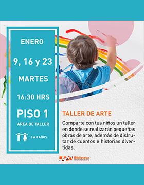 Cartel del taller de arte