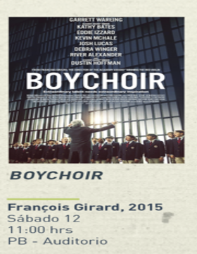 Cartel del Ciclo de cine y literatura: Boychoir