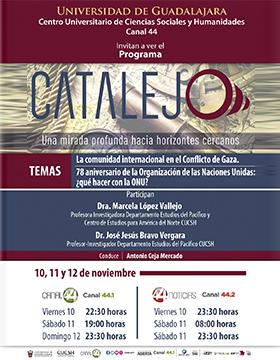 Cartel del Programa Catalejo: "La comunidad internacional en el Conflicto de Gaza"