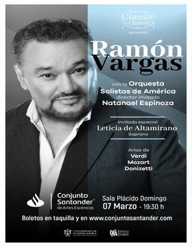 Cartel de Gala de ópera con Ramón Vargas