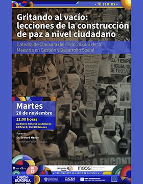 Cartel de Gritando al vacío lecciones de construcción de paz a nivel ciudadano