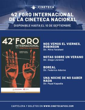 Cartel de la Cartelera de la Cineteca FICG, del 7 al 13 de septiembre, FICG