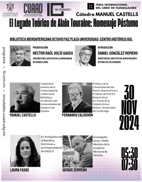 Cartel de la Cátedra Manuel Castells