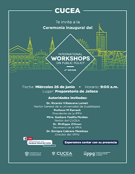 Cartel de la Ceremonia inaugural del International Workshops