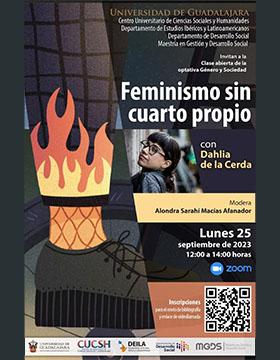 Cartel de la Clase abierta: "Referentes socio-históricos del feminismo occidental y la construcción de los feminismos en México y América Latina"