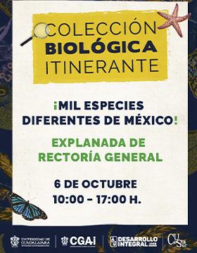 Cartel de la Colección biológica itinerante