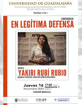 Cartel de la Conferencia: En legítima defensa