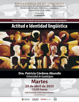 Cartel de la Conferencia: Actitud e Identidad Lingüística