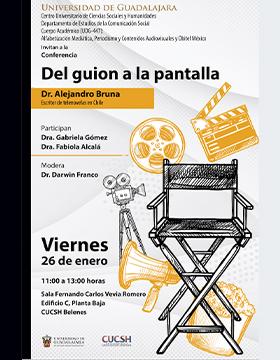 Cartel de la Conferencia: Del guion a la pantalla
