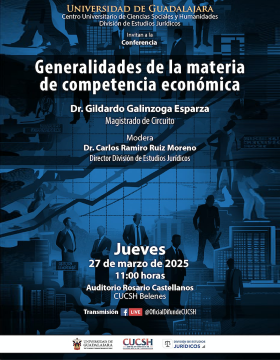Cartel de la Conferencia: Generalidades de la materia de competencia económica