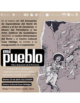 Cartel de la Inauguración de la exposición Mi Pueblo. Vida y expresión de la provincia