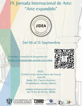 Cartel de la IX Jornada Internacional de Arte: "Arte expandido"
