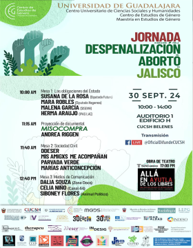 Cartel de la Jornada despenalización aborto Jalisco