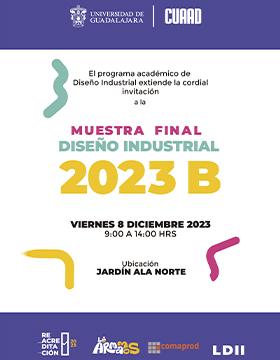 Cartel de la Muestra de Diseño Industrial 2023B