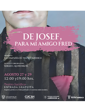 Cartel de la Obra de teatro: De Josef, para mi amigo Fred