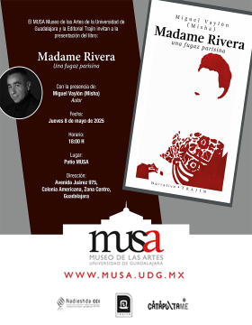 Cartel de la Presentación del libro: Madame Rivera. Una fugaz parisina