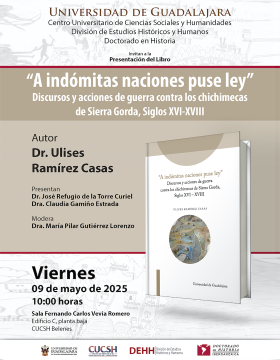 Cartel de la Presentación del libro: "A indómitas naciones puse ley"