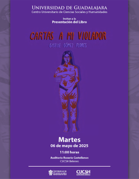 Cartel de la Presentación del libro: Cartas a mi violador