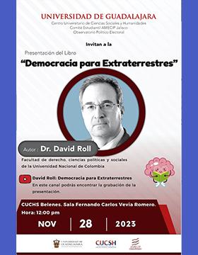 Cartel de la Presentación del libro: Democracia para extraterrestres