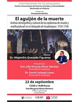Cartel de la Presentación del libro: El aguijón de la muerte
