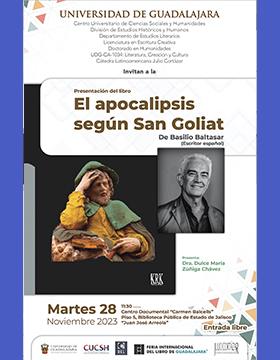Cartel de la Presentación del libro: El apocalipsis según San Goliat